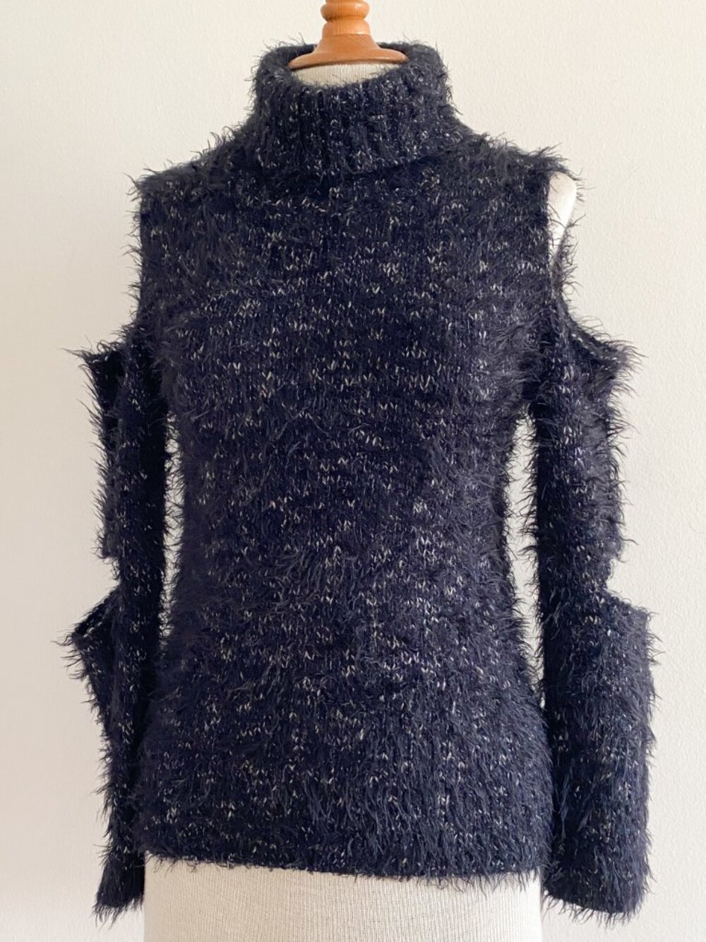 Jonathan Simkhai Turtleneck Sweater Cut Out Sleeves S